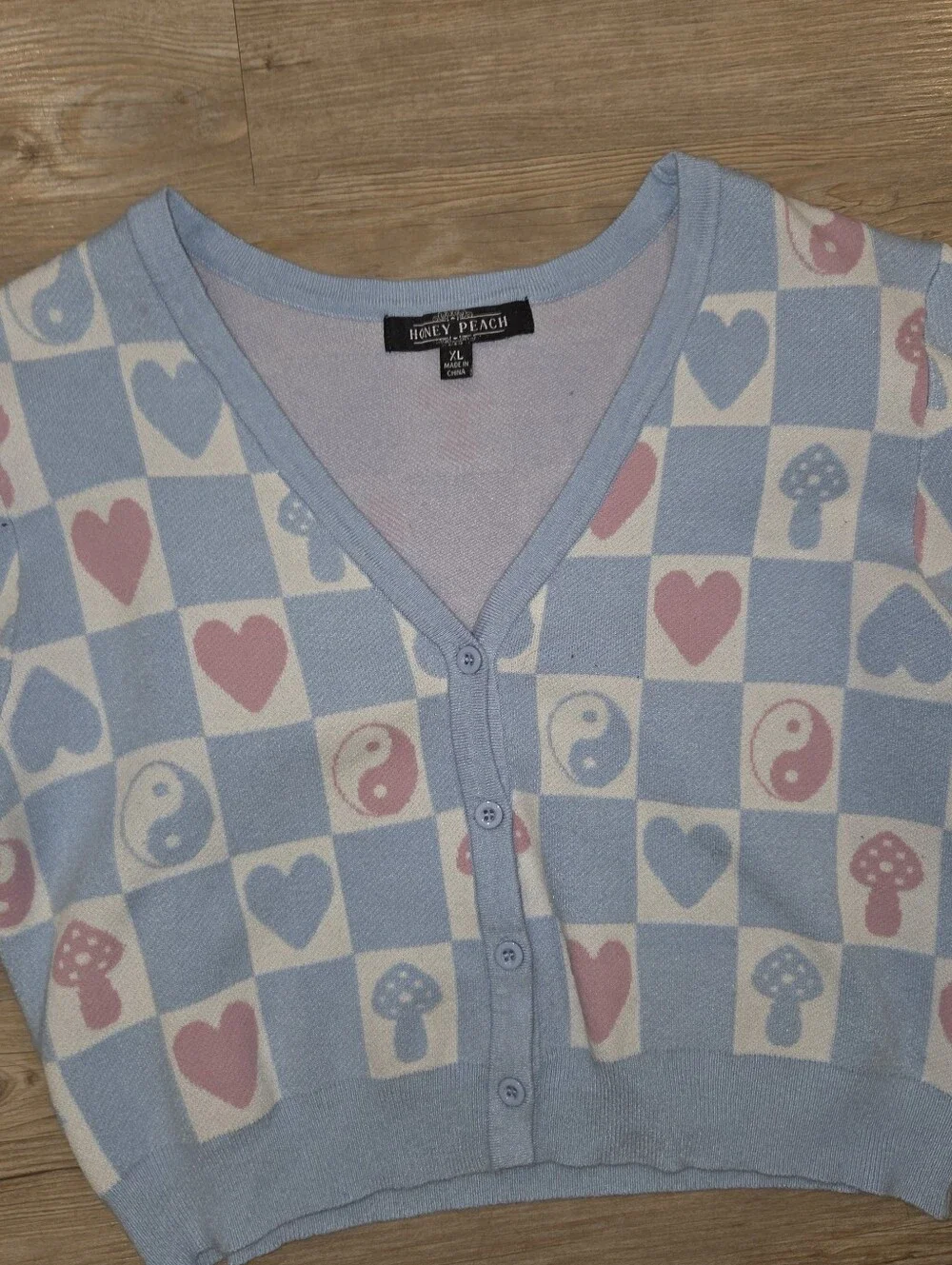 Checkboard Cardigan